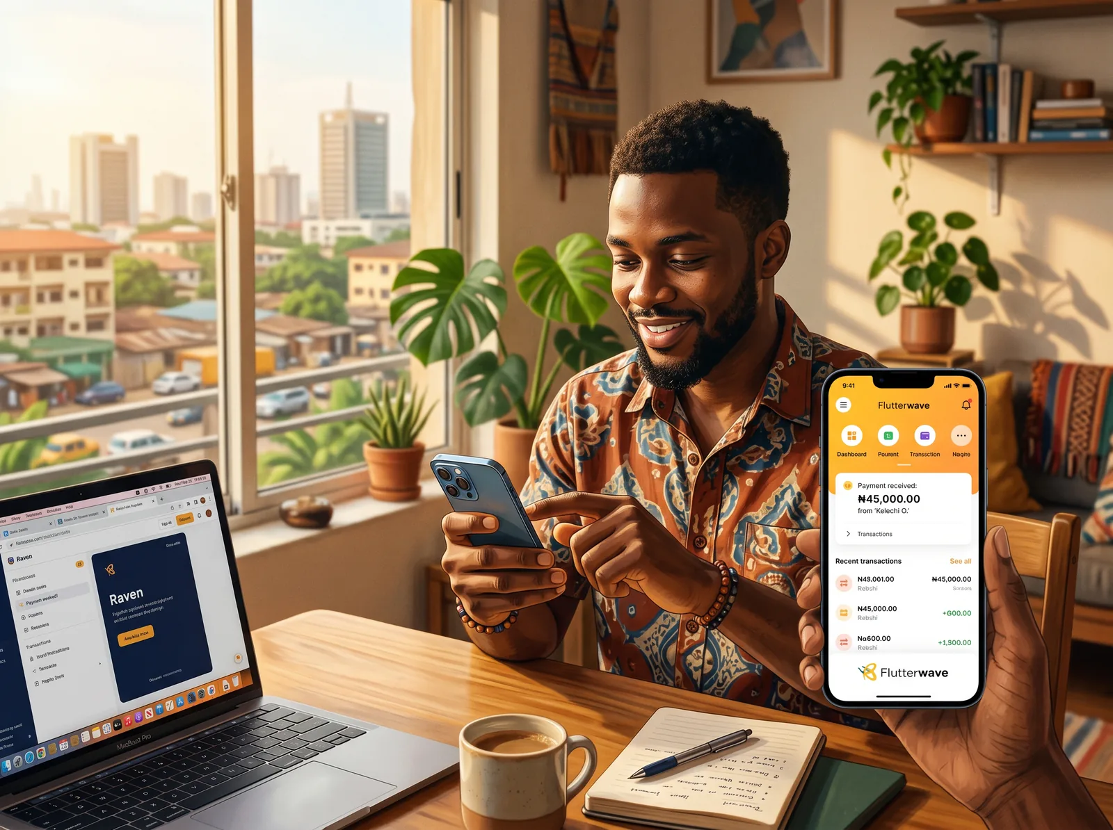 Flutterwave payment in use in Nigeria