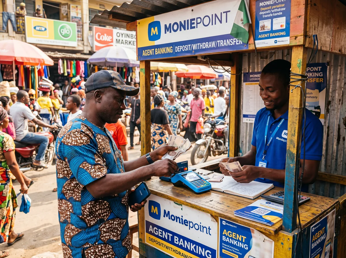 Moniepoint in use in Nigeria