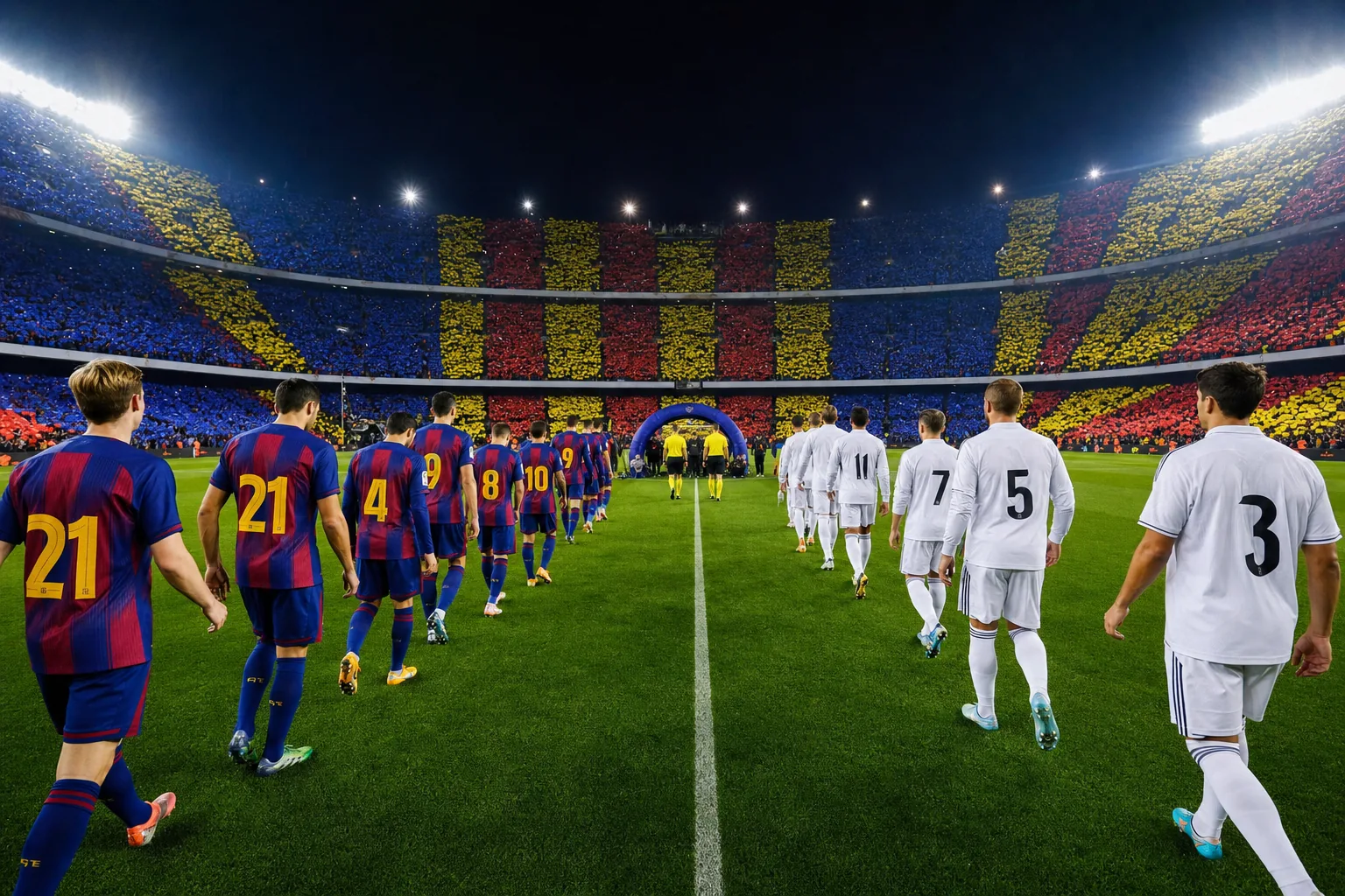 Barcelona vs Real Madrid, La Liga matchday atmosphere at the venue