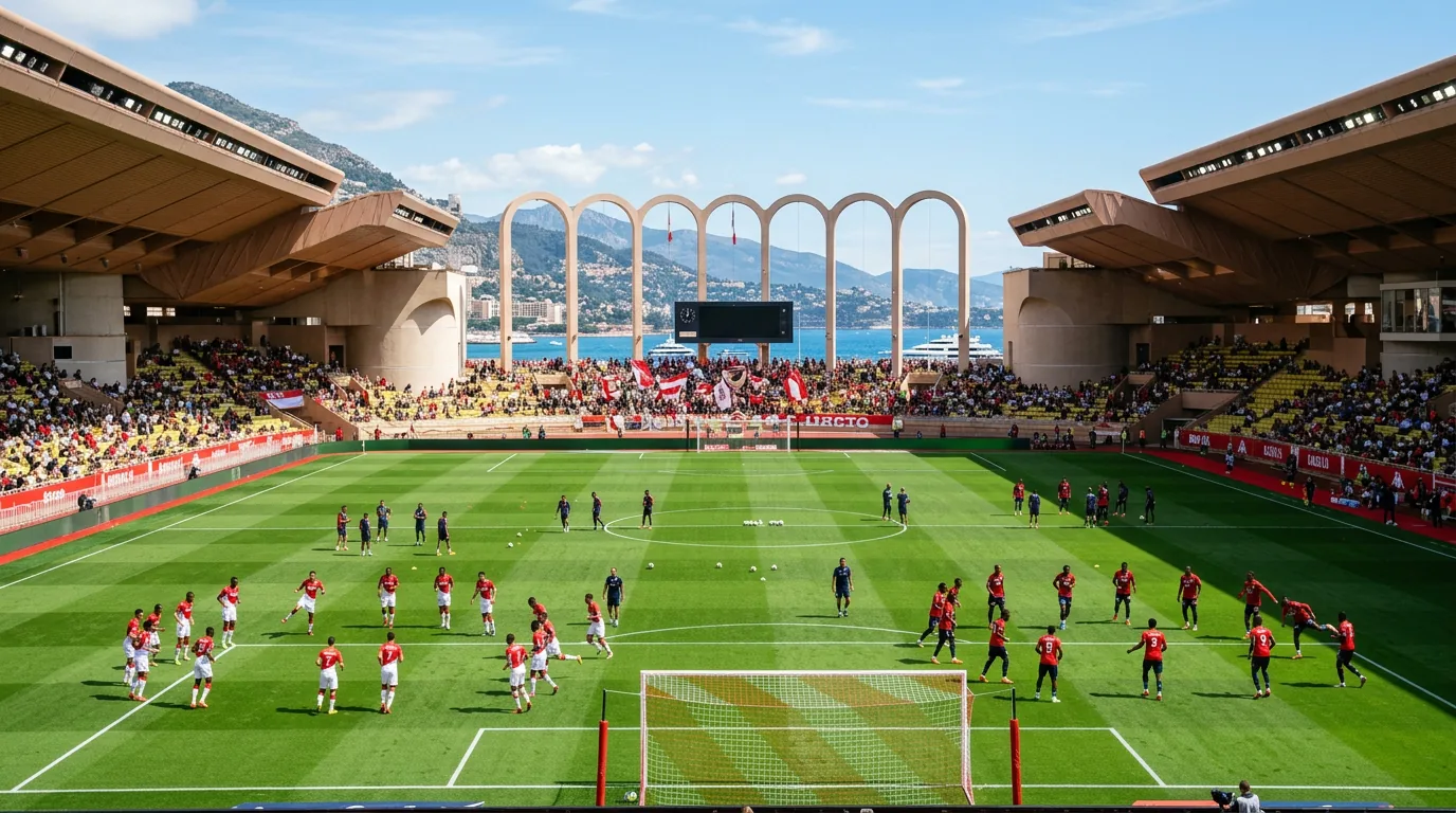 Monaco vs Lille, Ligue 1 matchday atmosphere at the venue